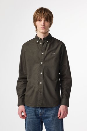 Colby Skjorta Herr Dark Army Ekologisk Bomull