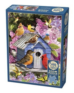 Pussel Vår Fågelhus 500 bitar