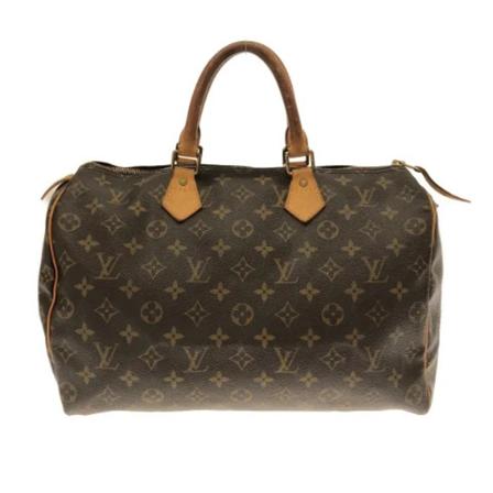 Louis Vuitton Vintage Pre-owned Speedy 35 Monogram Handväska brun, Dam Vintage Väskor, Dam, Storlek: ONE SIZE