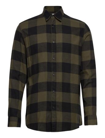 Slhregbox Shirt Ls Check Green Selected Homme