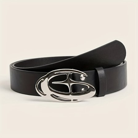 Damebelte 3D Metallspenne Punk Street Style Unik Jeans Trendy Tilbehør