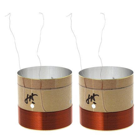 2 st 51,5 mm kärna woofer talspole bas ASV vit aluminium för 10" 12" 15" subwoofer talspole för högtalarreparation