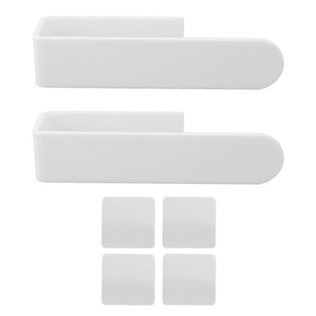 Selvklebende Håndkleholder U-formet Plassbesparende Akryl Veggmontert Håndklebar Håndklering for Baderom Hvit