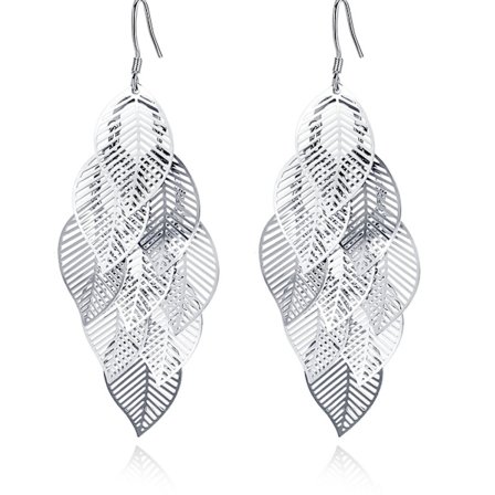 Blad-Tofs Örhängen Kvinnor Stud Örhängen