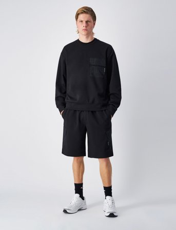 Champion Crewneck Sweatshirt - Black - S