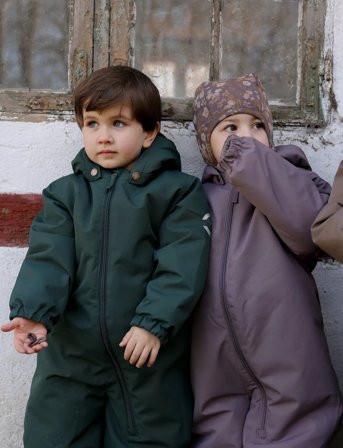 mikk-line Snow Suit Solid - Green - 98