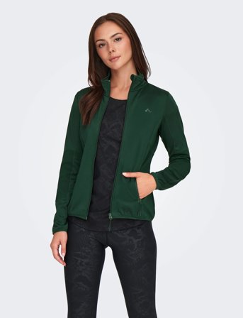 Only Play Onpjetta Hn Fz Ls Fleece Jck Noos - Khaki green - S