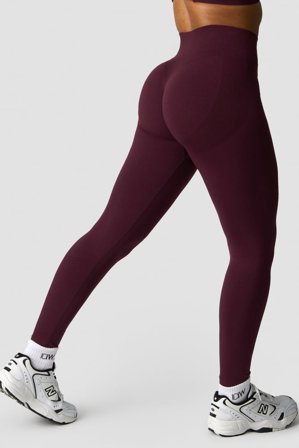 Smooth Seamless Tights Dark Mahogany