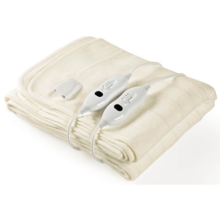 Nedis - Varmefilt/varmedyne Elektrisk värmefilt 160 x 140 Hvit