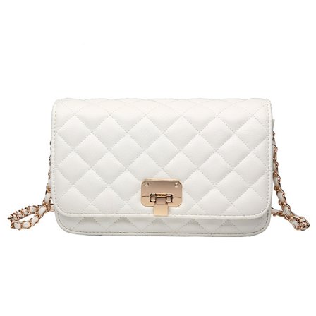 Dam Läder Axelväska Mode Koppling Quiltad Designer Cross