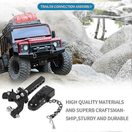 Metall Släpvagnskrok för Scx10 90046 Traxxas 4 1/10 Rc Crawler Bil Fjärrstyrd Bil för Barn-Yogu[HK]