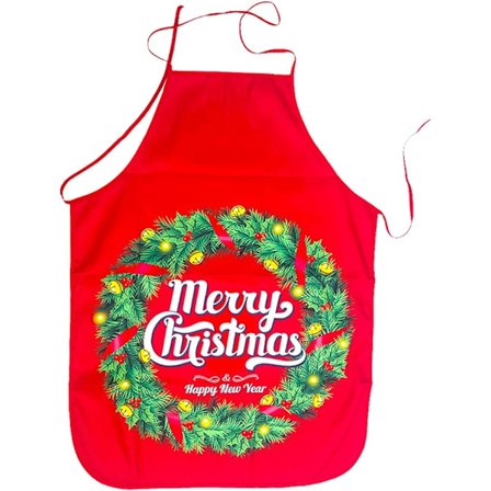 Julekøkkenforklæde, Trykt Forklæde Julekøkken Bageforklæder, Kreativ Madlavningsforklæde, Sjov Gaveforklæde Familie Middag Madlavning