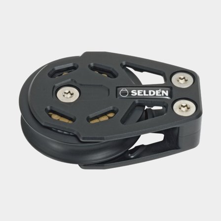 Deck block Seldén RBB 80, deck mounted, ball bearing, suitable for ropes Ø10 - 14 mm