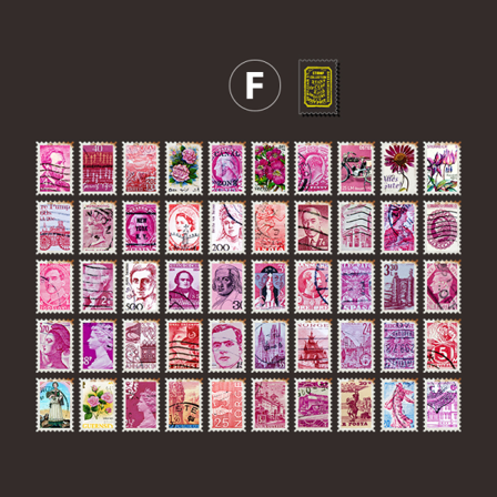 50 Oupprepade Mönster Vintage Stämpelklistermärken För Scrapbooking