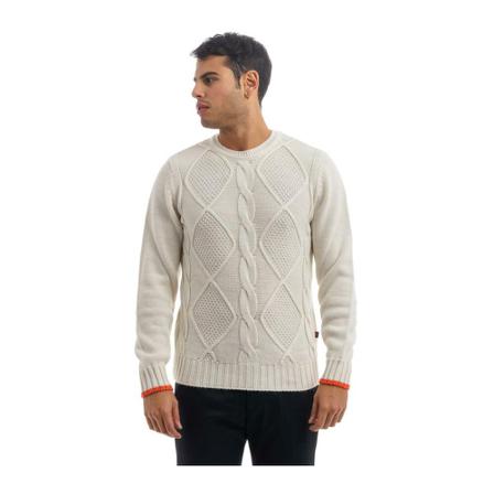 Gallo, Round-neck Knitwear Wit, Heren, Maat:M