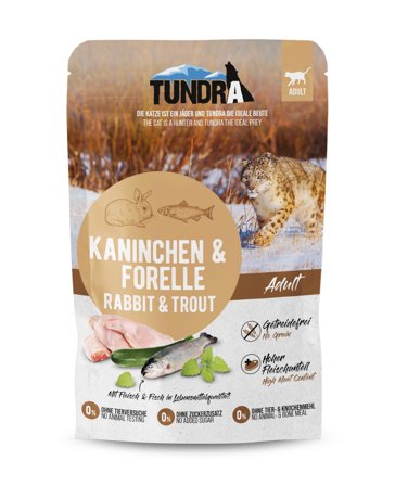 Tundra Pouch Kanin og Ørret 85g - Våtfôr