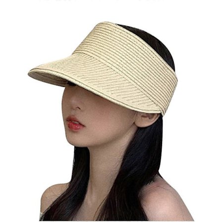 Dame Solhat Ensfarvet Dame Fisker Bred Oprulbar Foldbar Elegant Strandhat SXO