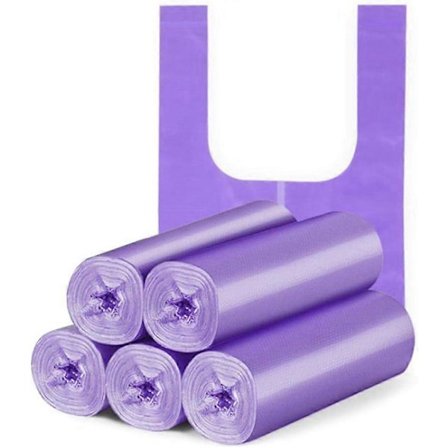 100 Pakke Tykke Søppelsekker i Plast med Håndtak - Ikke-Giftige og Luktfrie