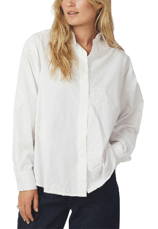 Neo Noir Dalma Dori Emb Shirt Skjortor Dam Vit 44