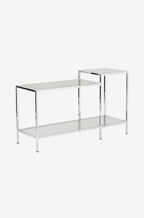 Jotex - Sidetable 40x120 Cm Chroom/glas Chroom/glas - NOLITA - Koop Buffetkasten & Sidetables bij Jotex