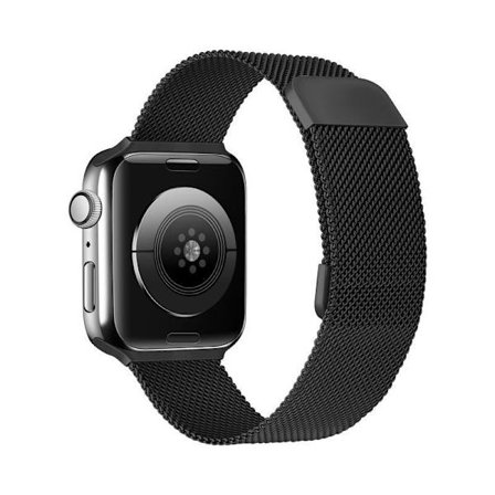 Svart - 1-delt metallrem kompatibel med Apple Watch 38mm 40m