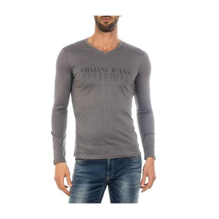Armani Jeans Long sleeve shirt Grå, Herre