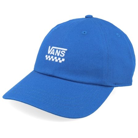 Vans - Blå unconstructed Keps - Court Side Curved Bill Jockey True Blue Dad Cap @ Hatstore