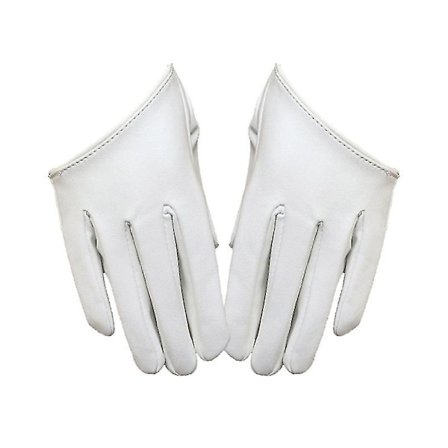1 par PU-handsker Dame Banket Handsker Halv Palm Handsker Finger Handsker