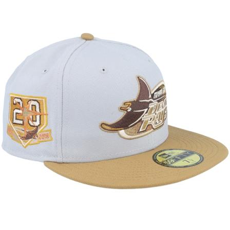 New Era - Tampa Bay Rays Golden Bearings 59FIFTY Wt 20an Grey/Toffee Fitted Fitted Grey Cap - MLB @ Hatstore