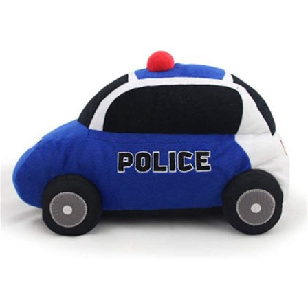 2024, politibil plysj leketøy - 40 cm stor utstoppet monster politibil - anime tema design - myk og søt