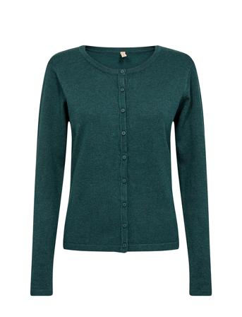 Sc-Dollie Strikkegenser Cardigan Blå Soyaconcept*Betinget Tilbud