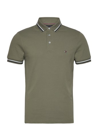Tipped Slim Fit Seasonal Polo Khaki Tommy Hilfiger