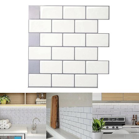 3d kjøkken veggfliser klistremerker murstein klistremerker baderom hjemmedekor