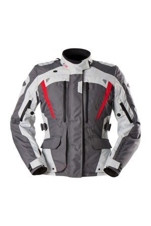 Giacca da Moto Furygan Apalaches Lady EVO Donna Grigio/Perla Rosso S