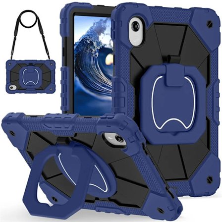 Lenovo M11/Idea Tab Mobilskal Silikon Kickstand - Blå/Svart