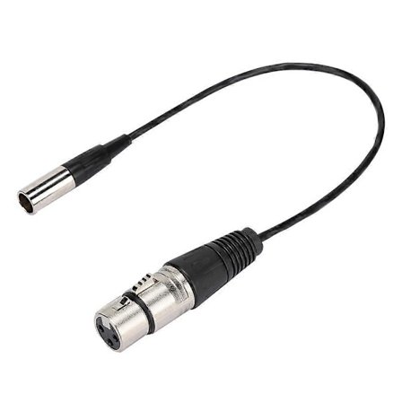 Mini XLR 3-pin Hane till XLR 3-pin Hona Aluminiumfolieskärmad Koppartråd Ljudkabel