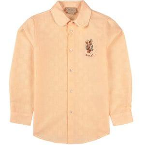 Kids - Gucci Orange Embroidered Detail Shirt 8 years - Tops - 8 years - White - Junge