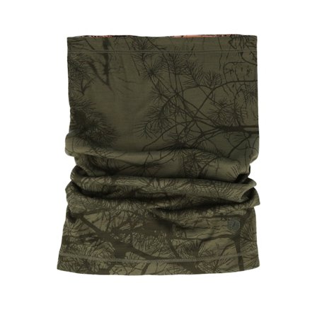 Fjällräven - Orange neckgaiter Beanie - Lappland Reversable Green Camo/Orange Multi Camo Neck Gaiter @ Hatstore