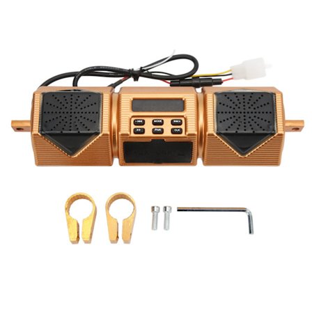 Motorcykel Stereo Högtalare Handtag Montera MP3 Musikspelare IP54 Vattentät Universell Ljudförstärkare System