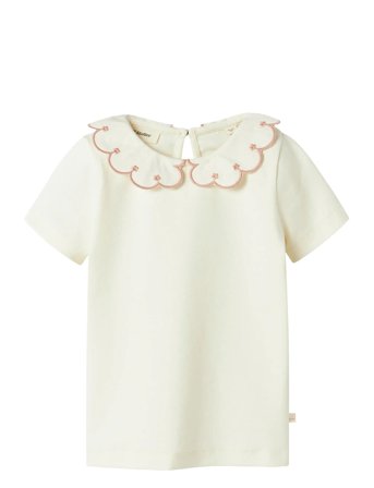 Lil'Atelier Nmffundo Ss Slim Top Lil - Cream - 92