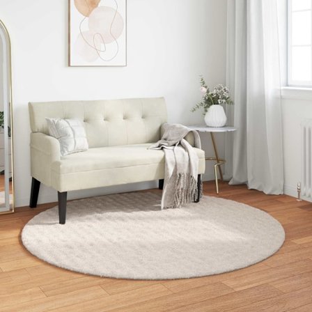 Områdesmattor Rund Beige Ø 120 CM