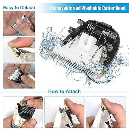 Husdjursset - functal Laddningsbar Klippmaskin Hund Armor Slipmaskin Rakning Fot H