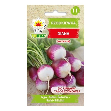 Radise Diana seed - Tidlig og sprød med lilla-hvid farve