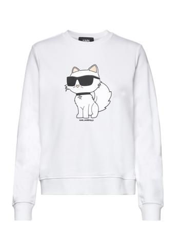 Ikonik 2.0 Choupette Sweat Sweatshirt Trøje Hvid Karl Lagerfeld
