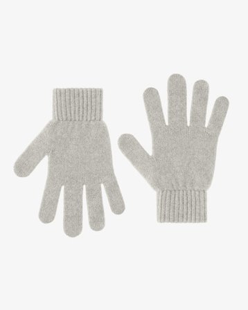 Merino Wool Gloves - Limestone Grey - Male - XS-S