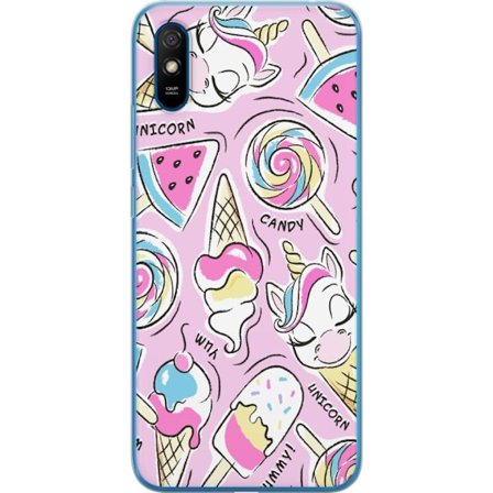 Kompatibelt Mobilskal till Xiaomi Xiaomi Redmi 9A Unicorn Candy
