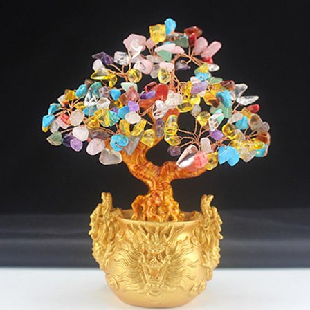 stenar och kristaller citrin kvartskristall pärla pengaträd för h