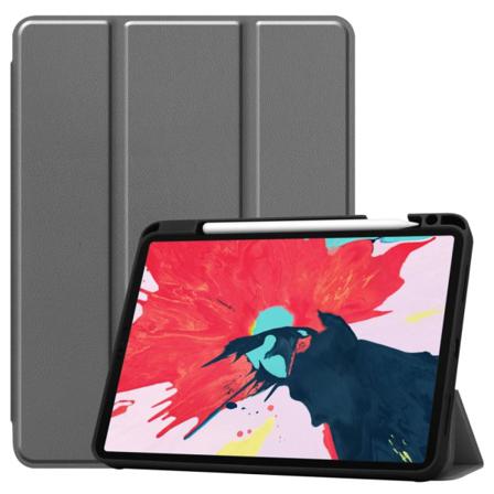 Ipad Pro 11 (2018/2020) - Tri-fold Fodral Med Pennhållare - Grå Grey Grå