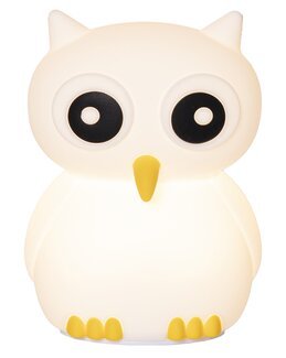 Nattlampa LED Functional Owl Vit - Star Trading