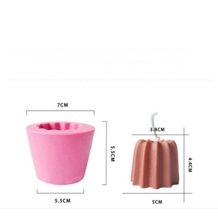 Ljusformar Ljus Stearinljus DIY Gjutformar i Silikonform Pudding